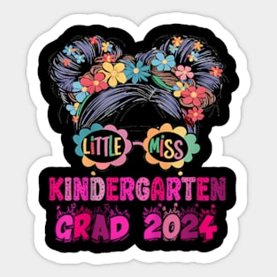 Little girl kindergarten graduation for girls grade 2024 Sticker